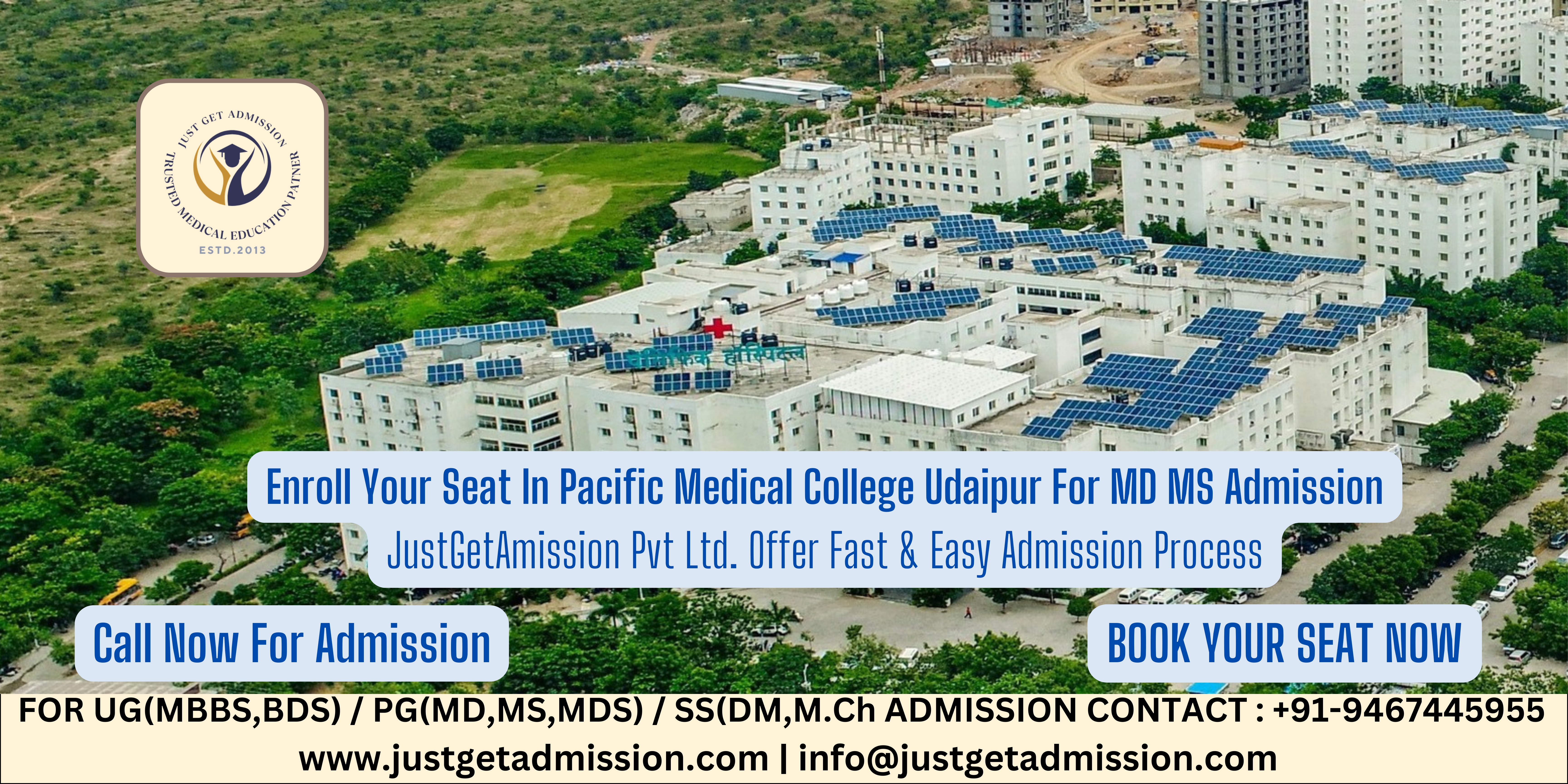 Pacific Medical College Udaipur NEET PG 2024-25 : Admission, Courses, Cut-off, fees, Bond, Stipend etc.